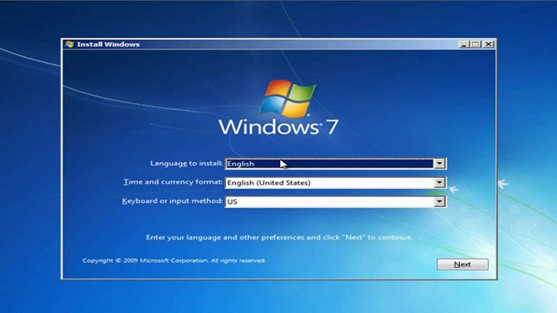 Hướng dẫn cài lại Windows để khắc phục lỗi không đưa được Computer ra desktop